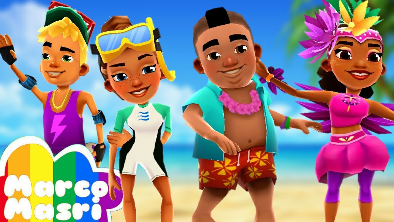 Летний набор Subway Surfers | Ким, Ник, Иззи и Кармен