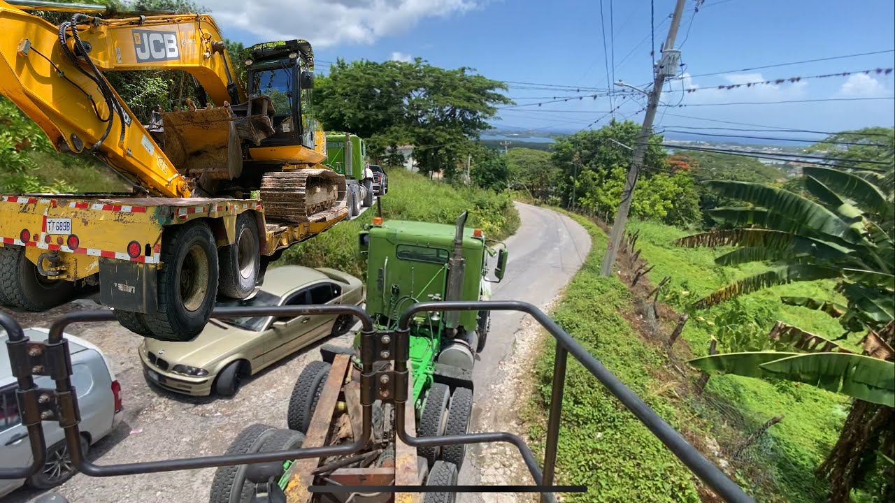 Jake Braking Down Steep Narrow Mountain Roads with a Oversized Load