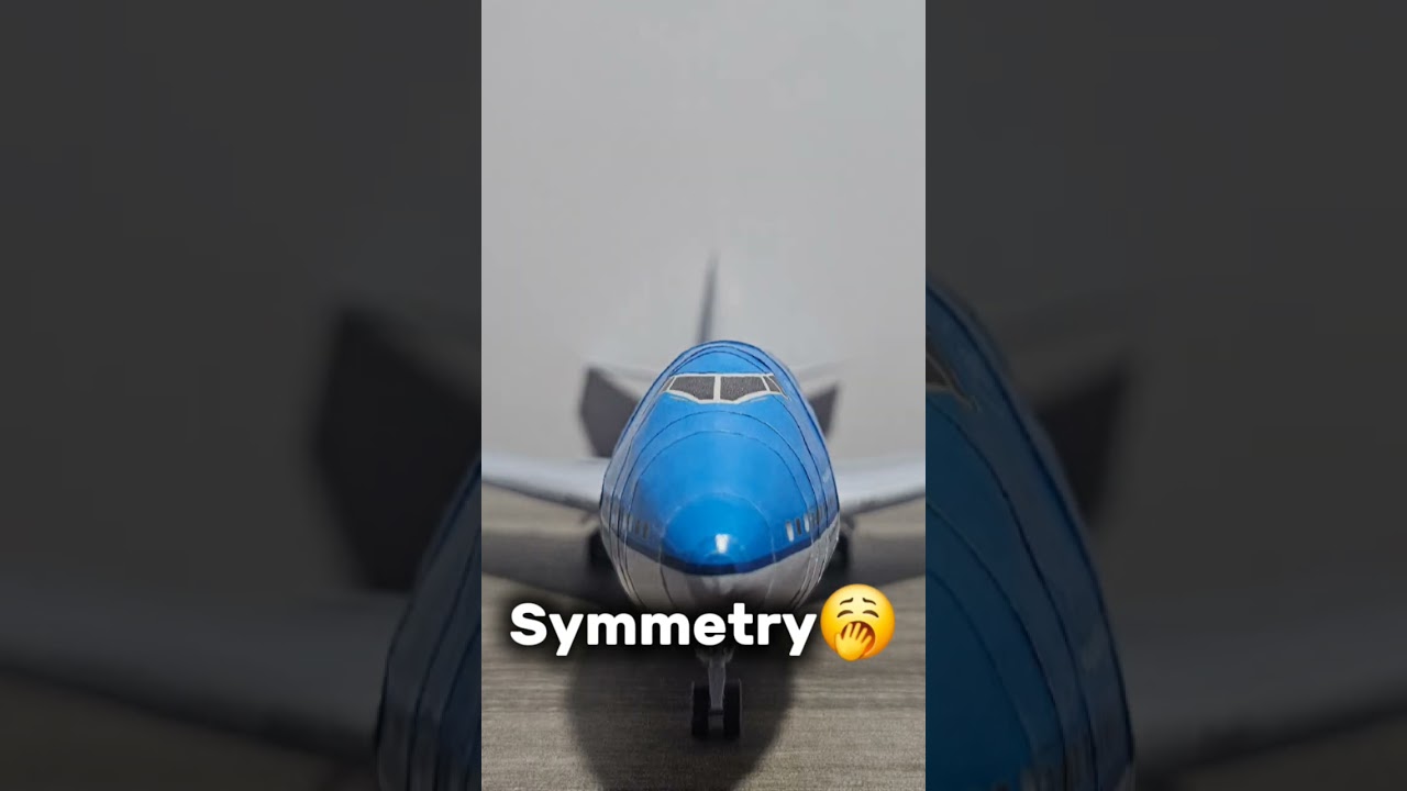 Symmetry, but it's airplanes #papercraft #aviation #avgeek #edit #viralshorts #plane #shorts #fyp