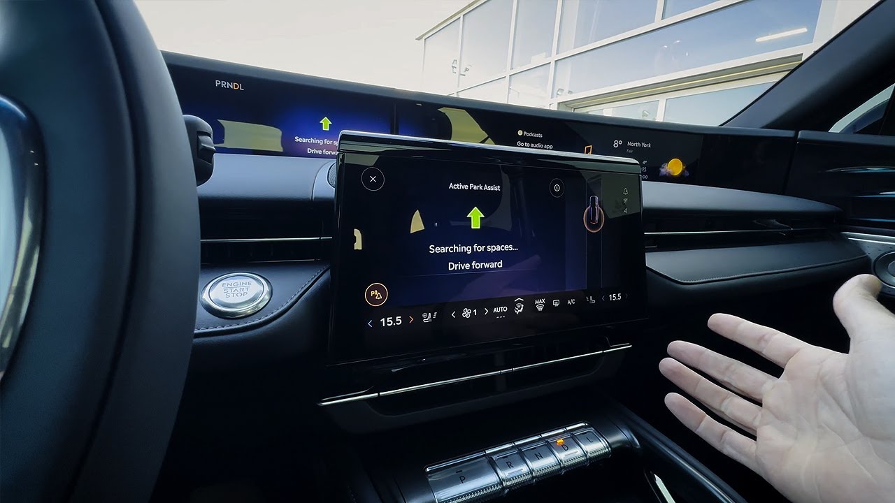 Как использовать систему помощи при парковке в Lincoln Nautilus | Модель 2024 года