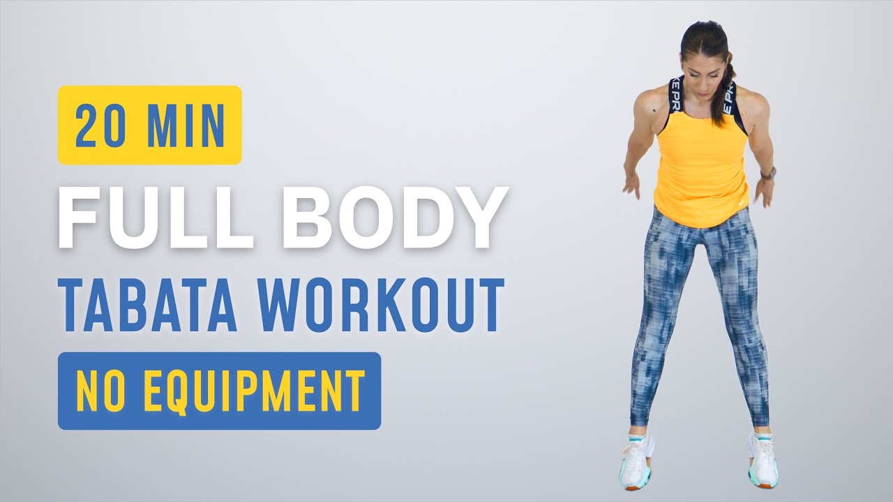 20 MIN TABATA FULL BODY HIIT Workout at Home (No Equipment)