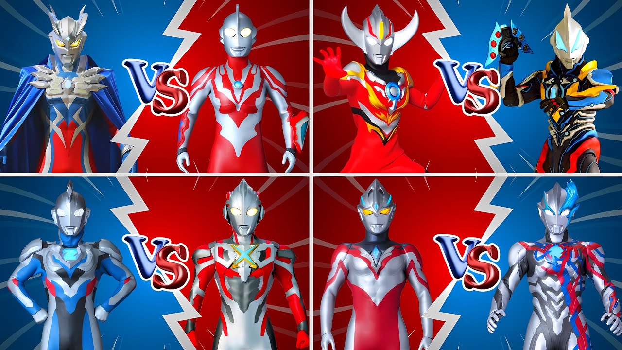 ウルトラマン ZERO VS ULTRAMAN RIBUT, Z VS X, ORB BURNMITE VS GEED GALAXY RISING, ARC VS BLAZAR #ウルトラマン #怪獣