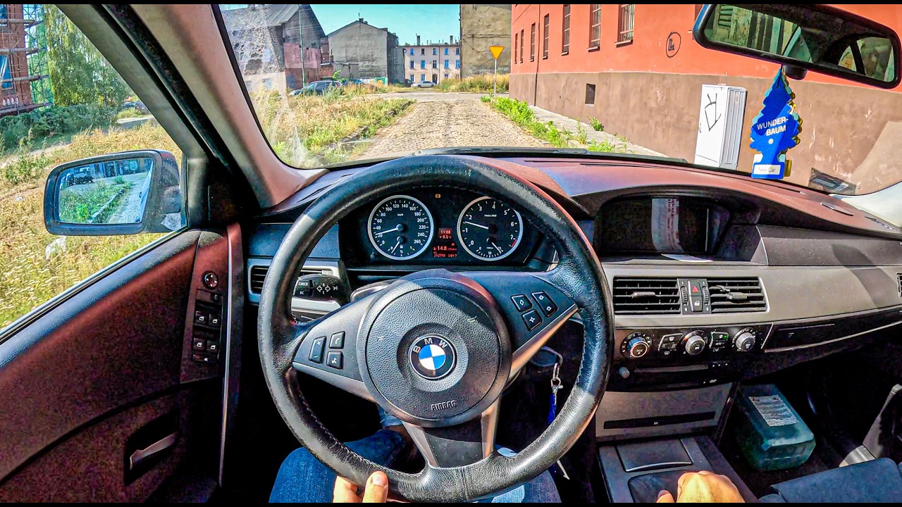 2005 BMW 5 E60 [2.5 525i 218 hp] |0-100| POV Test Drive #2171 Joe Black