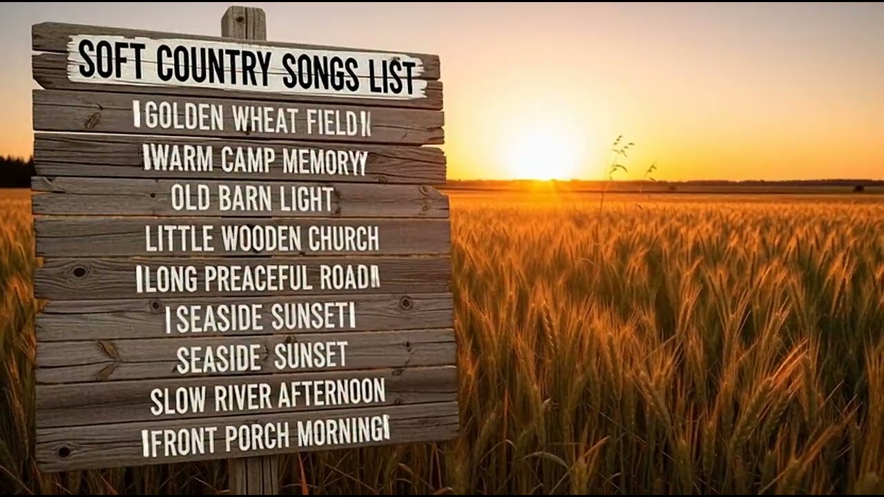 Relaxing Soft Country Instrumentals | Peaceful Background Music