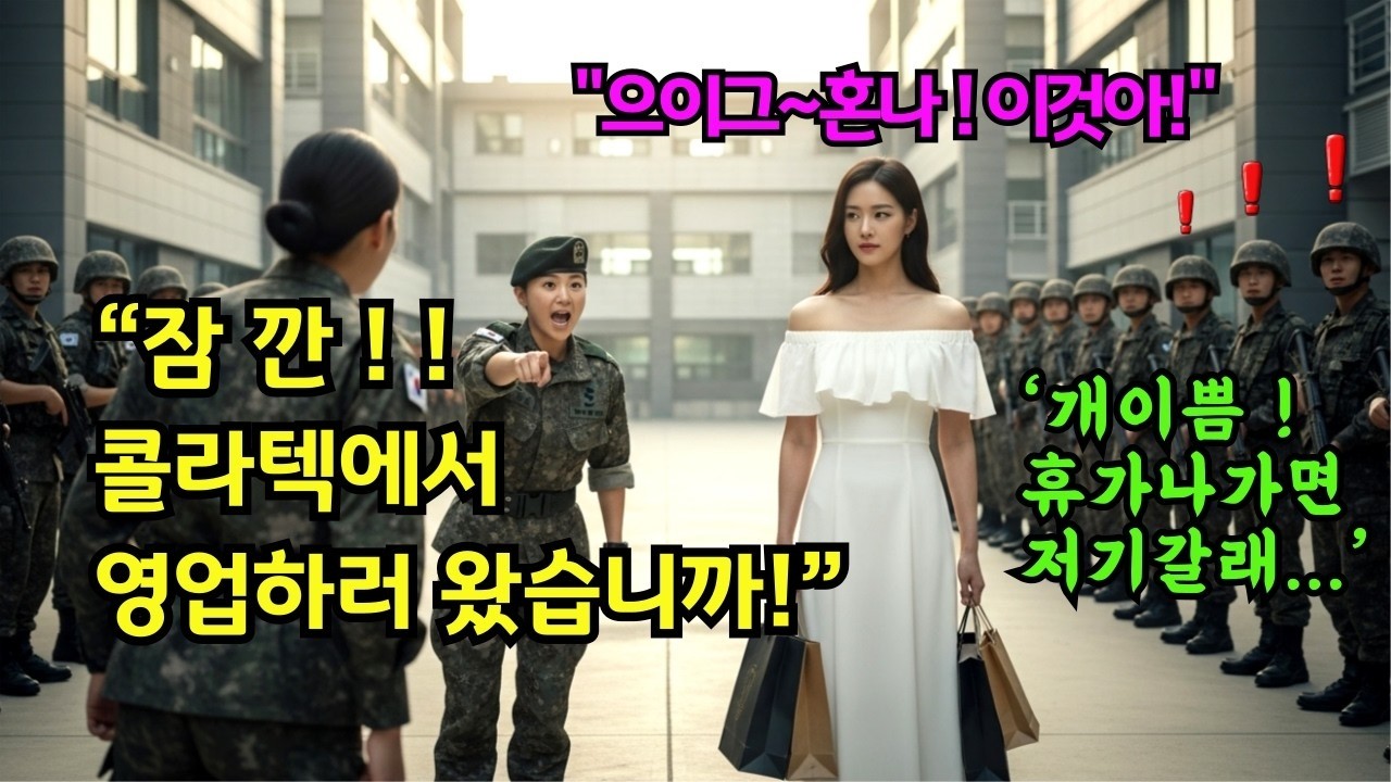 부대행사에 전역식 축하해주러온 누나를 모욕한 여군대위는 그녀가 자신을 삭제할 인사권인줄도 모르고 혀를 함부로 놀렸다