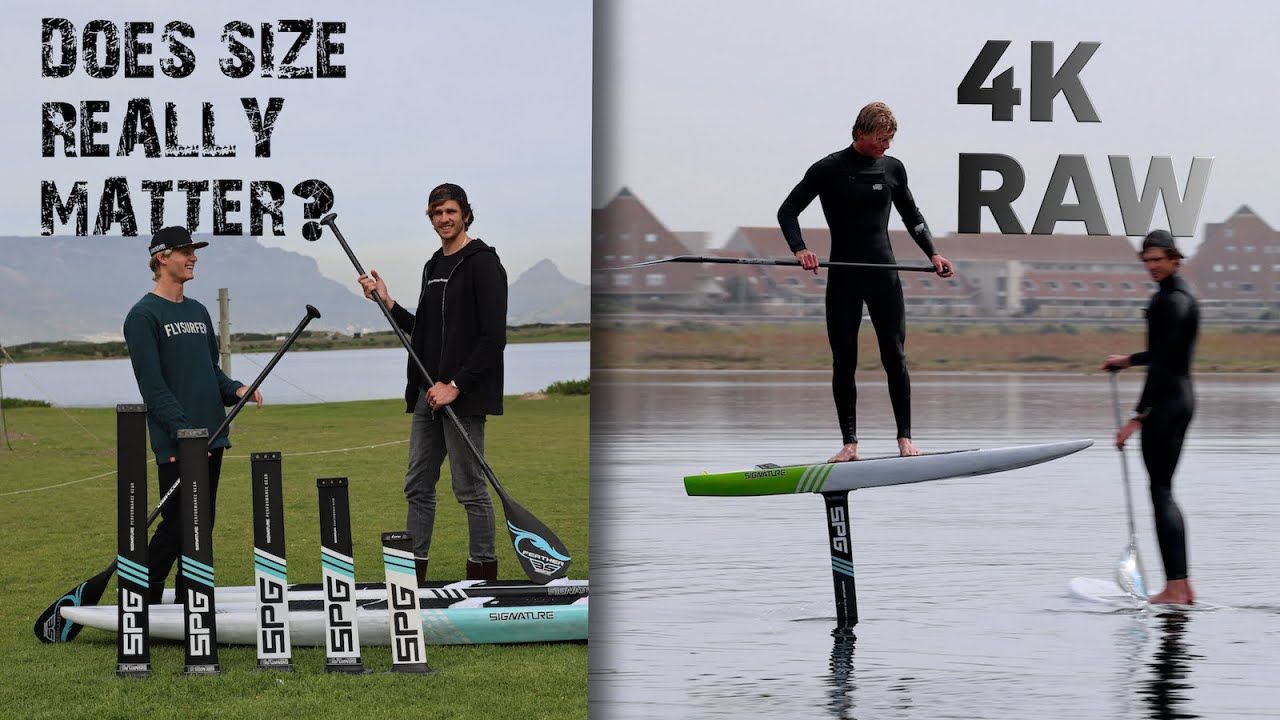 DOES SIZE MATTER? What's the best length for flatwater foiling.  Watch RAW clip in 4K