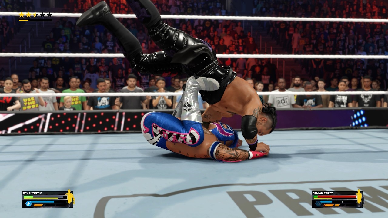 WWE 2K25 Rey Mysterio vs Damian Priest
