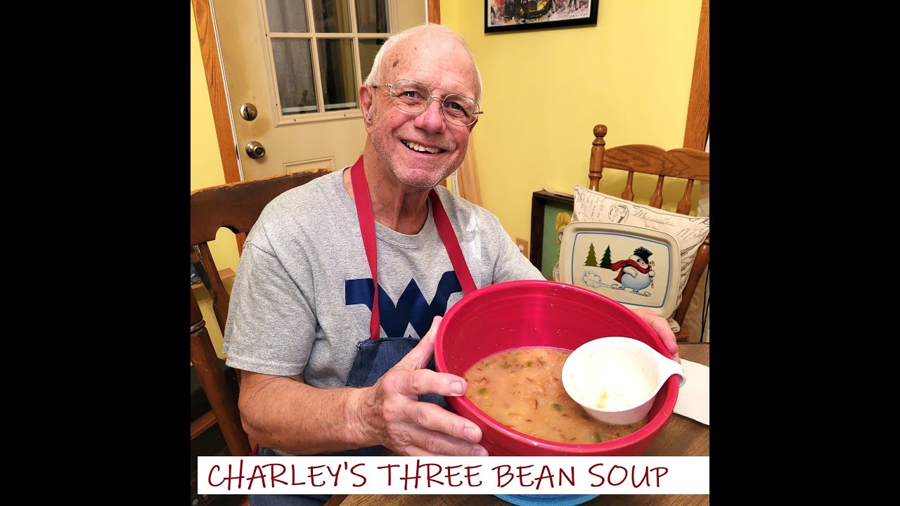 Charley Cooks Delicious Bean and Bacon Soup!