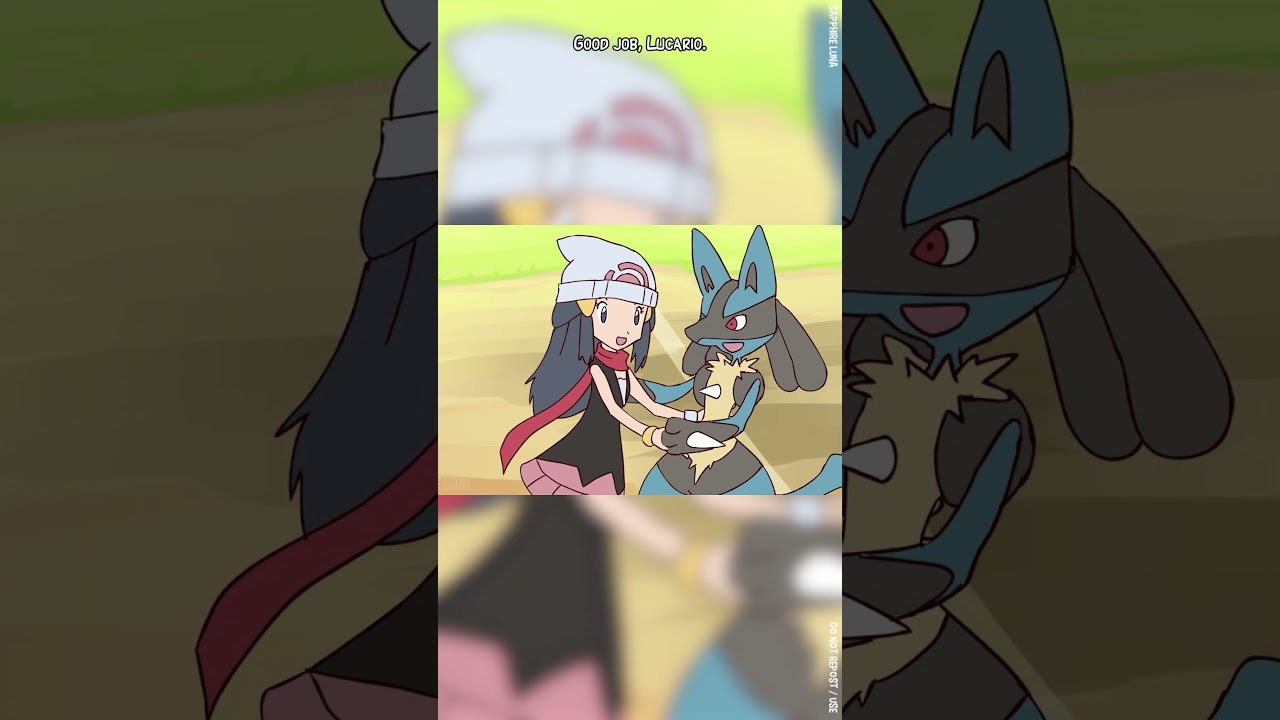 Don't hug Lucario #lucario  #pokemonanimation #dontdothis