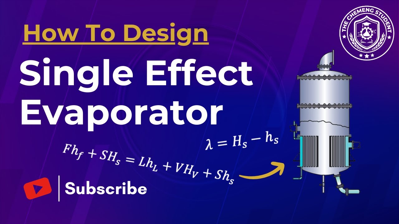 The Complete Design of A Single Effect Evaporator | Unit Operations