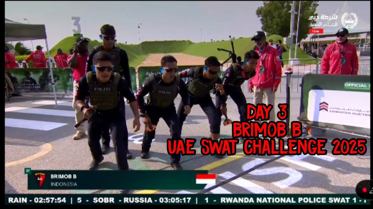 Day 3 Brimob B UAE SWAT CHALLENGE 2025‼️‼️#feedshorts#brimob#gegana#brimobnusantara#brimobchallenge