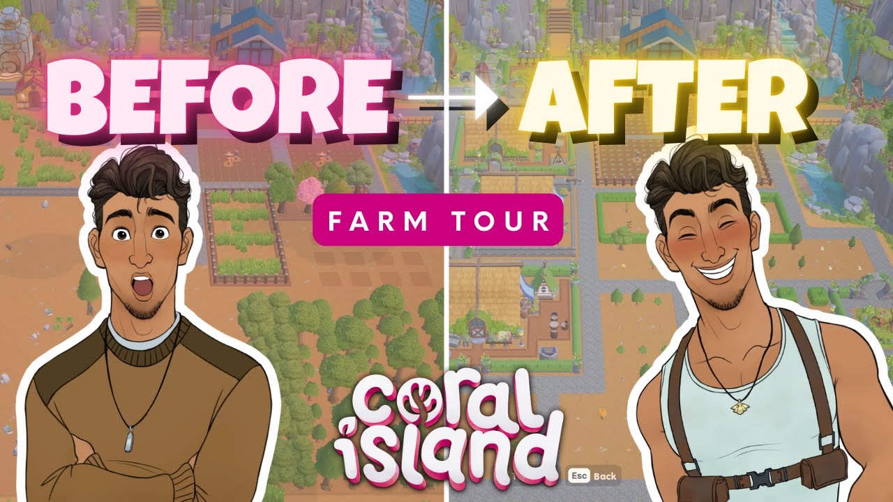 Decorating My Cozy Farm & House in Coral Island (Before & After)