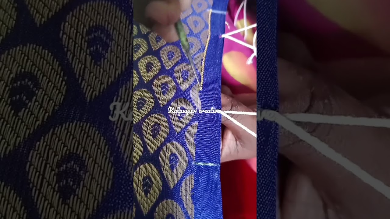 Aariwork basic chain stitch 