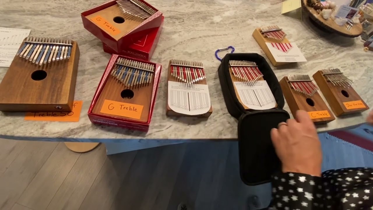 Treble Kalimba: Standard G, Bb, D, C, and Karimba
