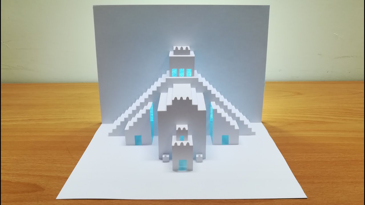 3D Pyramid Card｜Paper Crafts｜Paper Art｜Pop Up Design｜Origami Architecture｜Kirigami Art｜3D金字塔卡片
