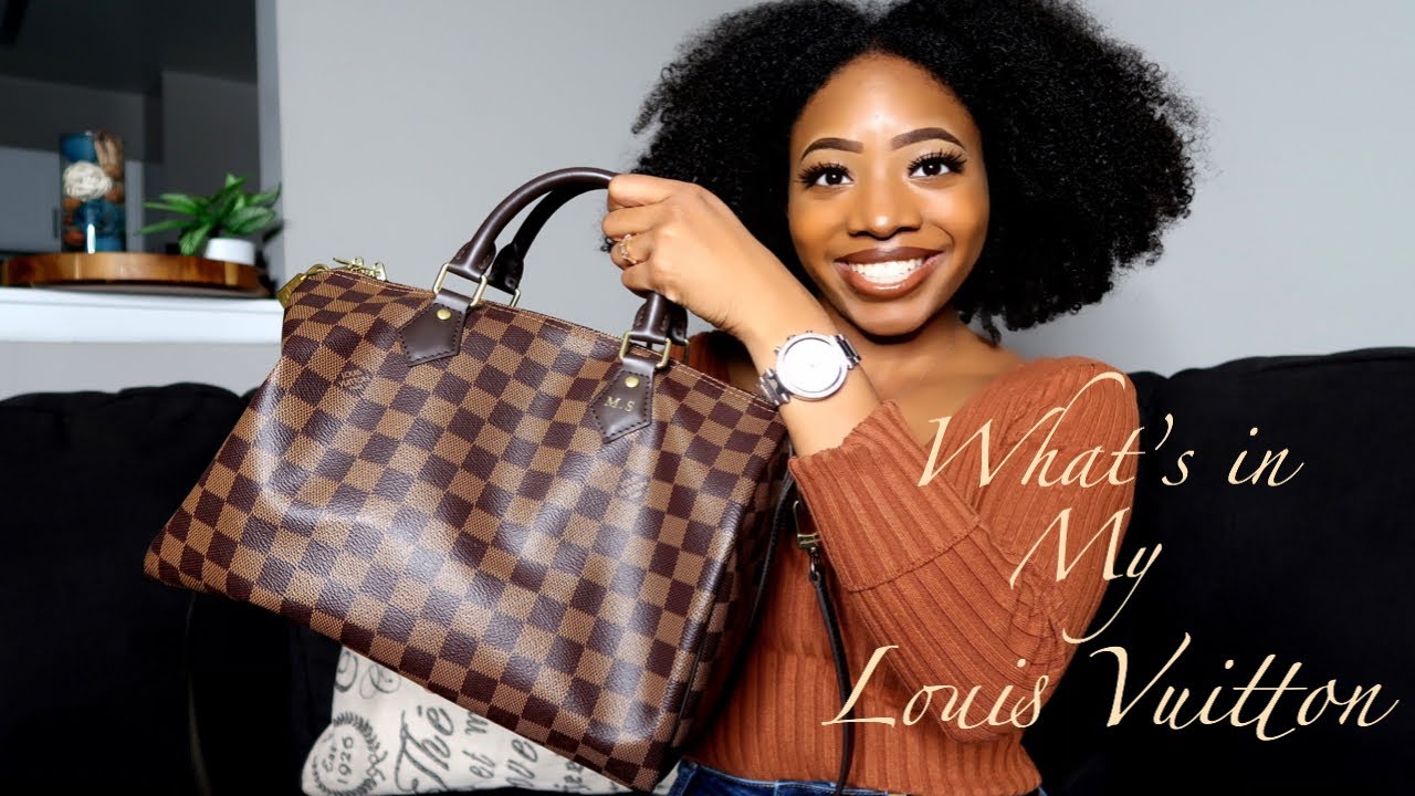 LOUIS VUITTON SPEEDY BANDOULIERE 30| WHATS IN MY BAG| WHATS IN MY LOUIS VUITTON