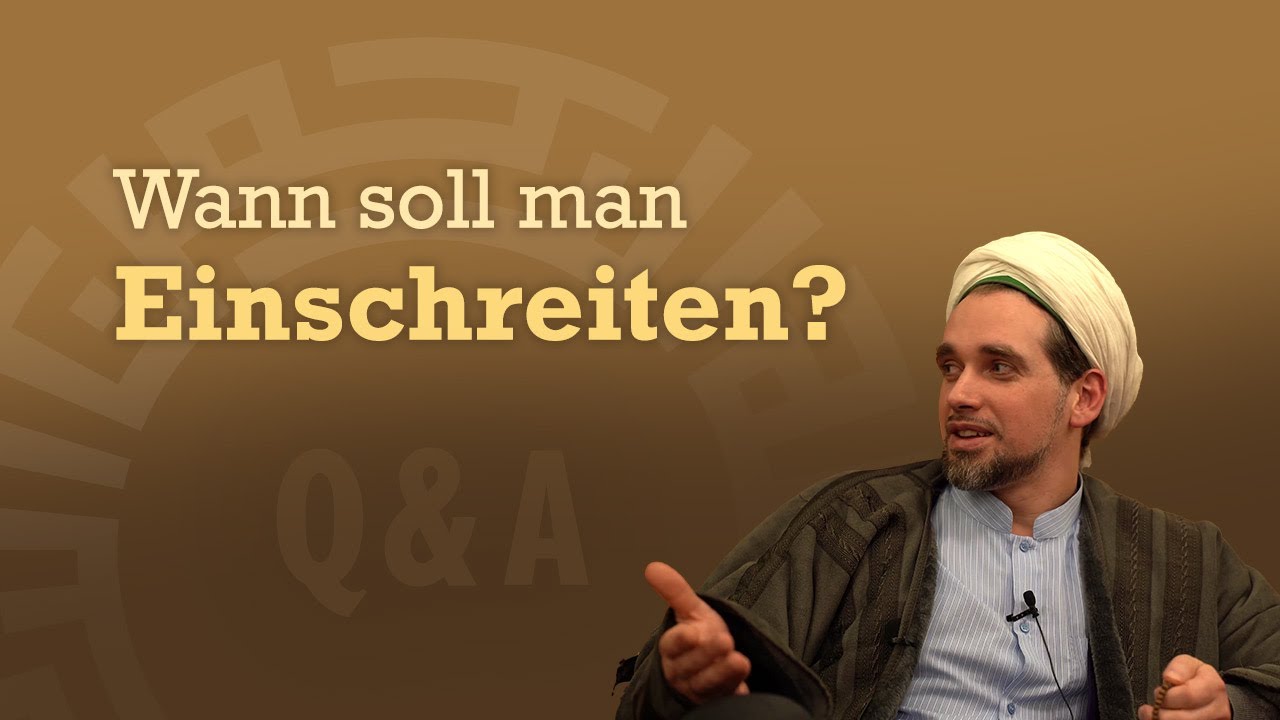 Wann soll man einschreiten?