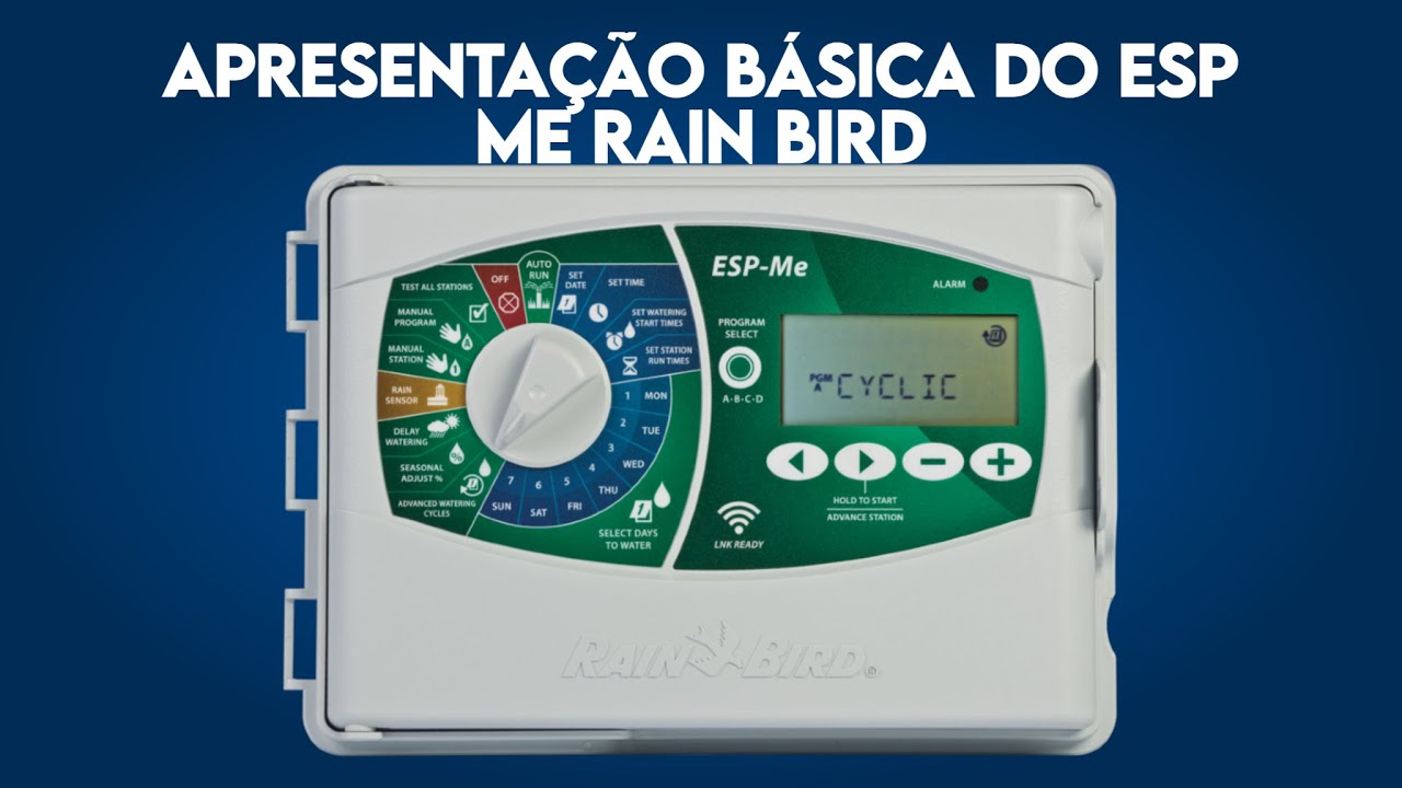 Apresentação Básica do Controlador Modular Para Irrigação ESP Me Rain Bird