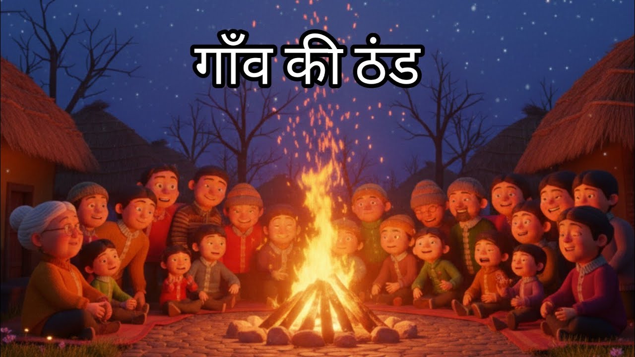 Gaav Ki Thand ❄️| Village Winter Story for Kids | 3D Animation |