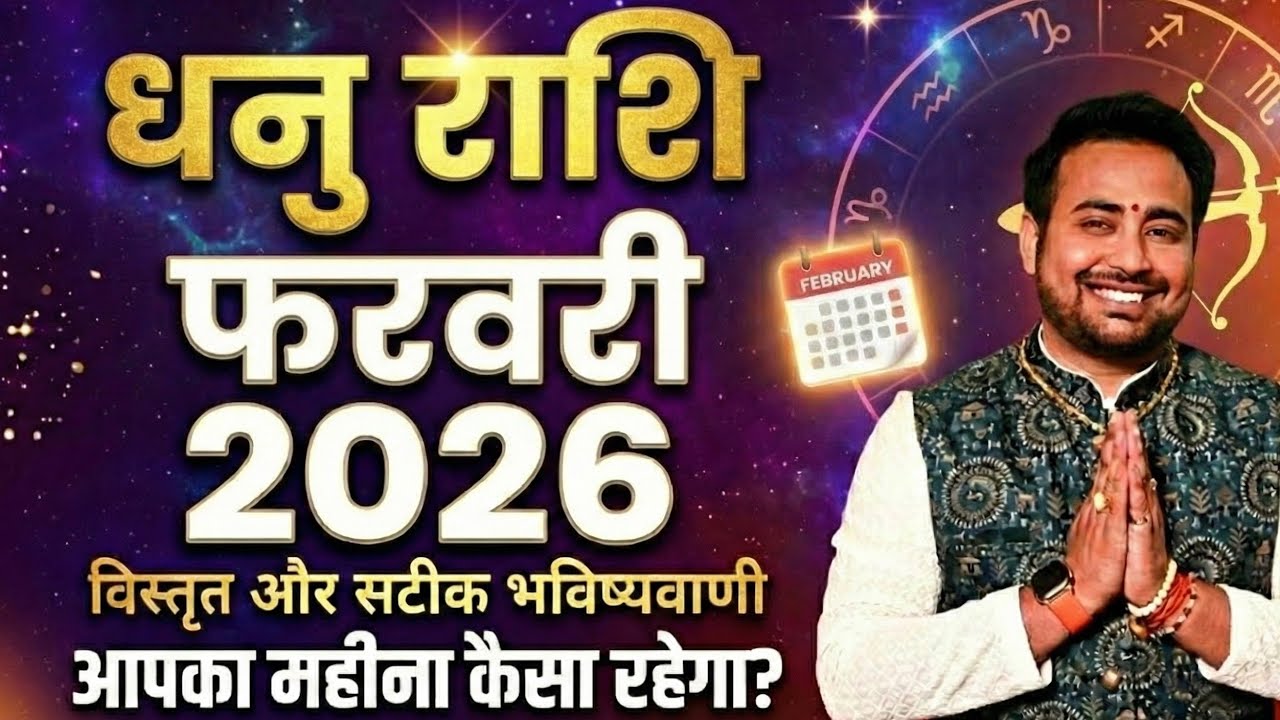 Dhanu Rashi: February 2026 Kaisa Rahega Samy | Sagittarius Horoscope February 2026 |Dhanu Rashifal