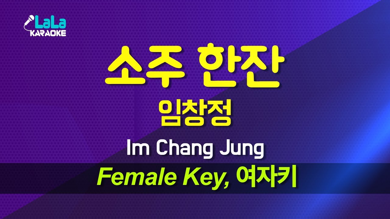 임창정(Im Chang Jung) - 소주 한잔 (여자키 Female) 노래방 Karaoke LaLa Kpop