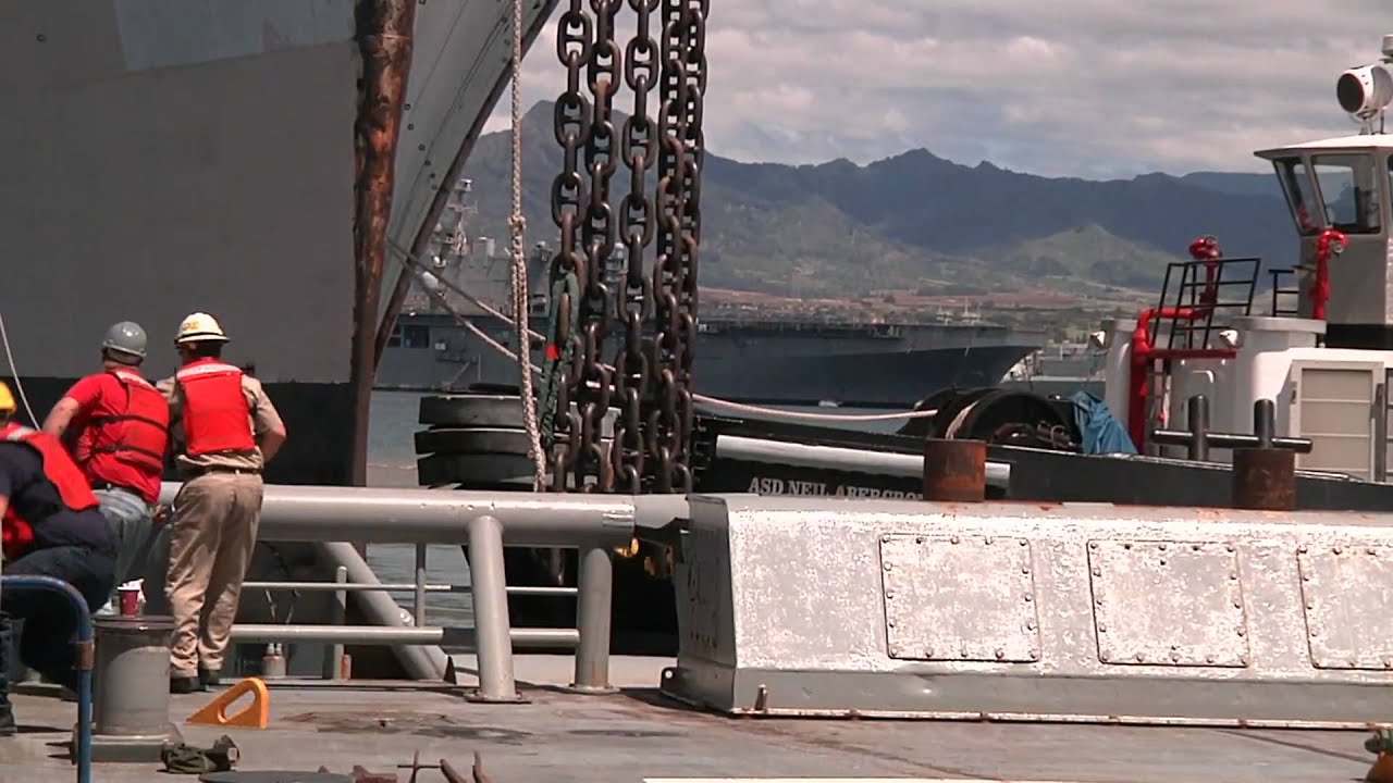 X Anchorage towed to sea during RIMPAC 2010