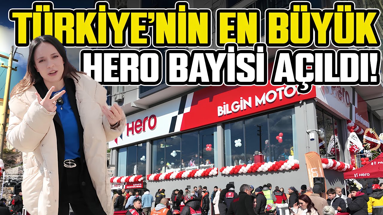 Türkiye'nin En Büyük Hero Bayisi Açıldı! | 3 Adet Motosiklet Hediye Ettik!