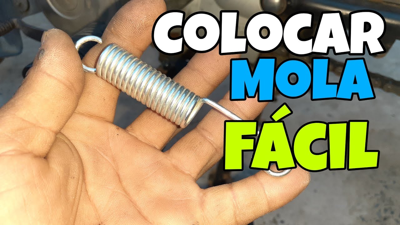 Como colocar a mola do descanso da Biz 100