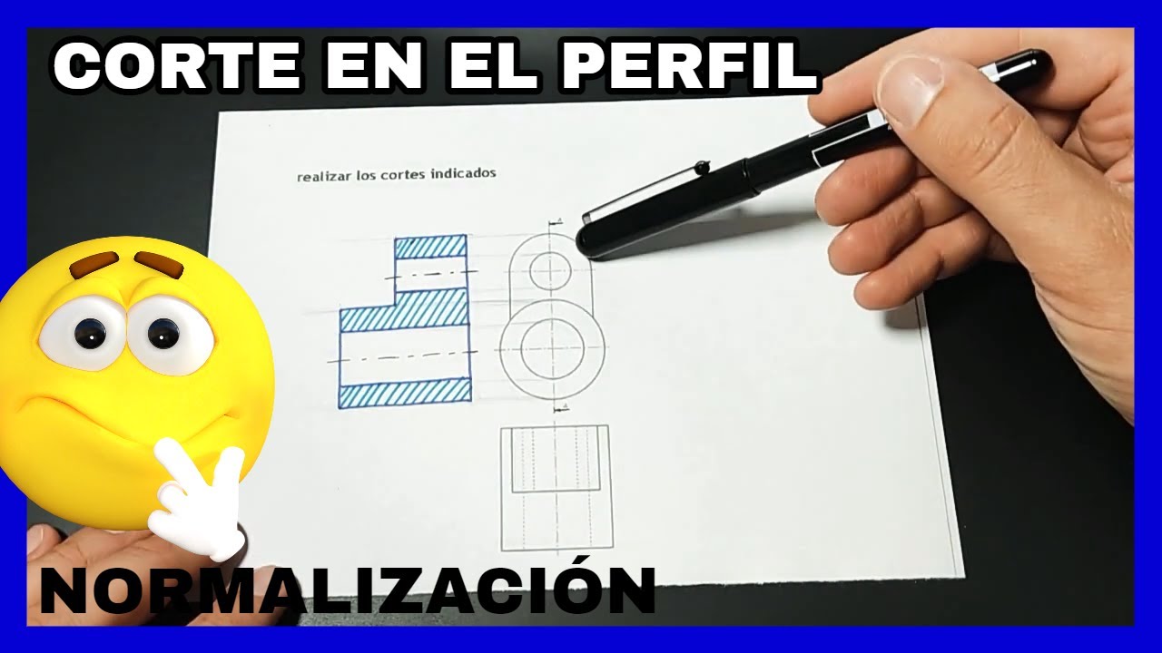 CORTES - figura alzado simétrico ◀️▶️**CORTE en el perfil✅**