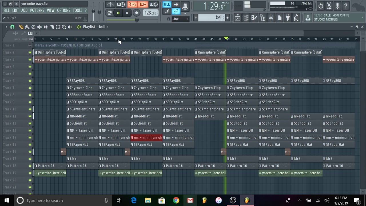 Yosemite- Travis Scott FLP Remake FL Studio (FREE FLP DOWNLOAD)
