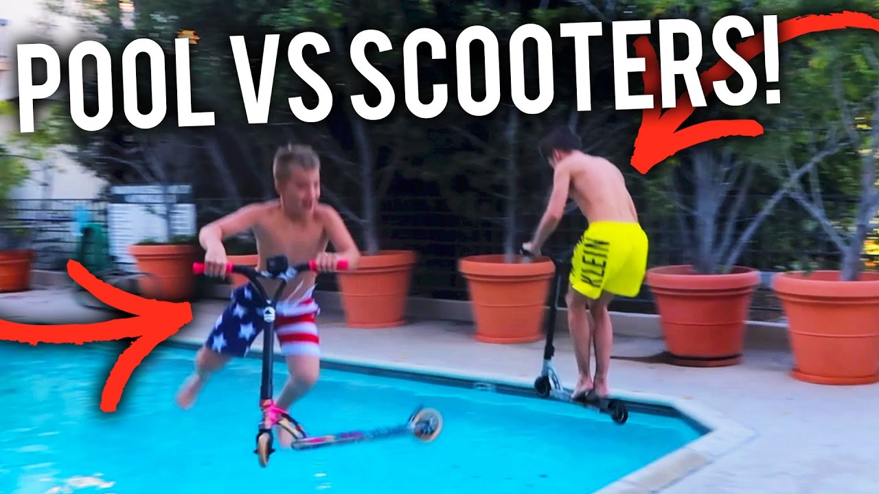ROCCO PIAZZA VS. JAKE MITCHELL (Scooters Vs. Pool) 😱