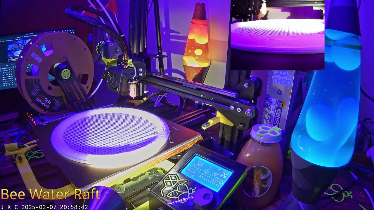 3D Failed Print Rescue - Honey Bee Water Raft -   Now really, Will this one float?
