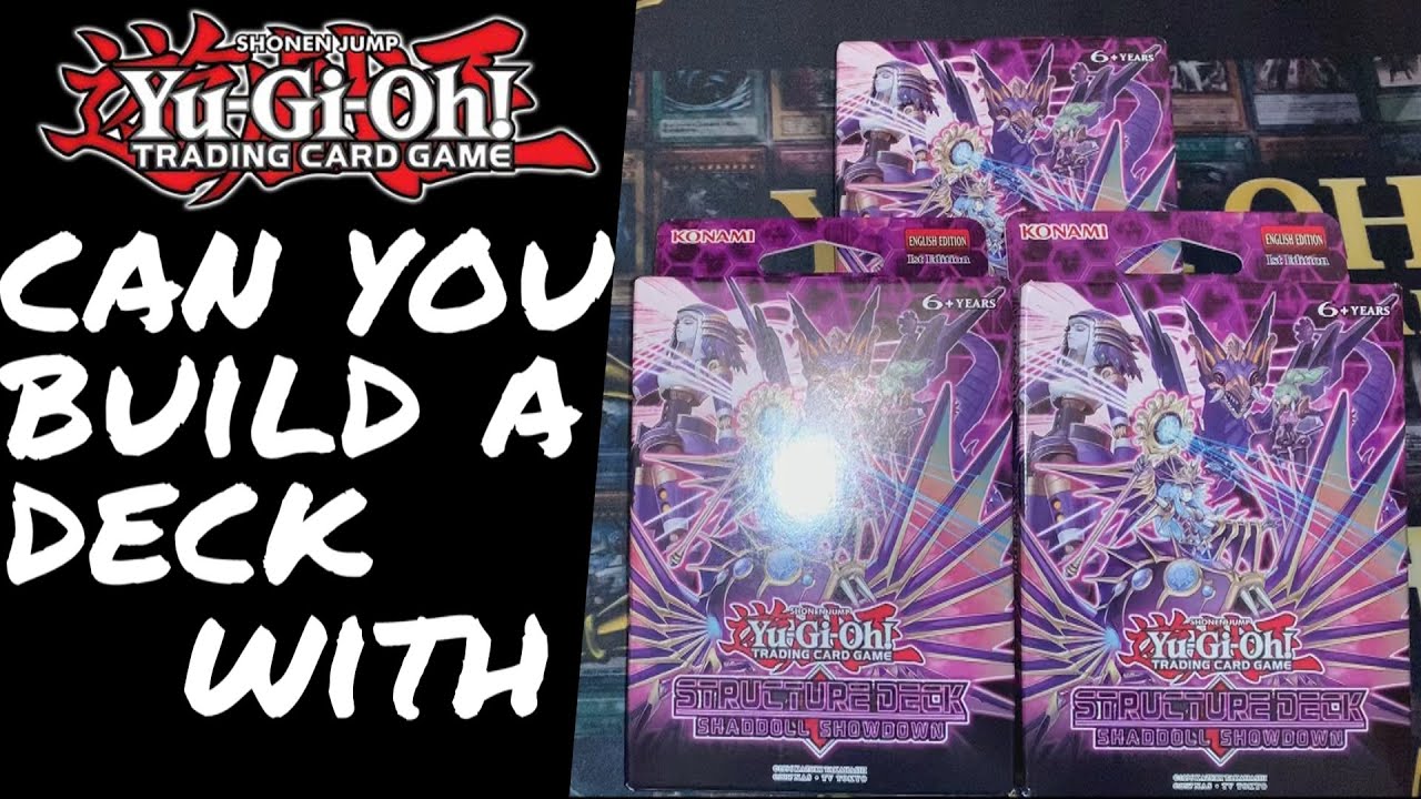 Can You Build A Yu-Gi-Oh! Deck with JUST 'Structure Deck: Shaddoll Showdown'? (TCG Reveal) PART 1