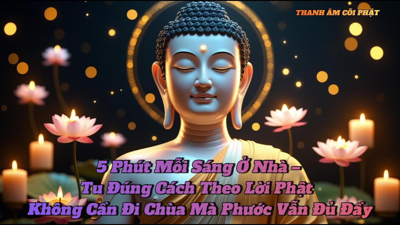 5 Phút Mỗi Sáng Ở Nhà – Tu Đúng Cách Theo Lời Phật | Không Cần Đi Chùa Mà Phước Vẫn Đủ Đầy