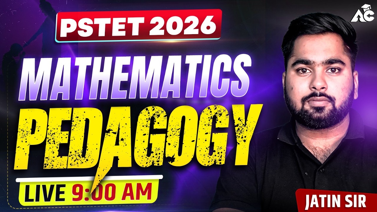 PSTET EXAM 2026| MATHEMATICS PEDAGOGY |MOST IMPORTANT QUESTION |BY JATIN SIR