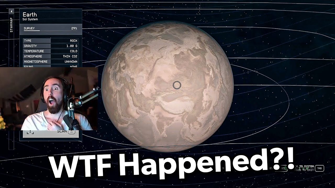 Asmon Visits Earth in Starfield