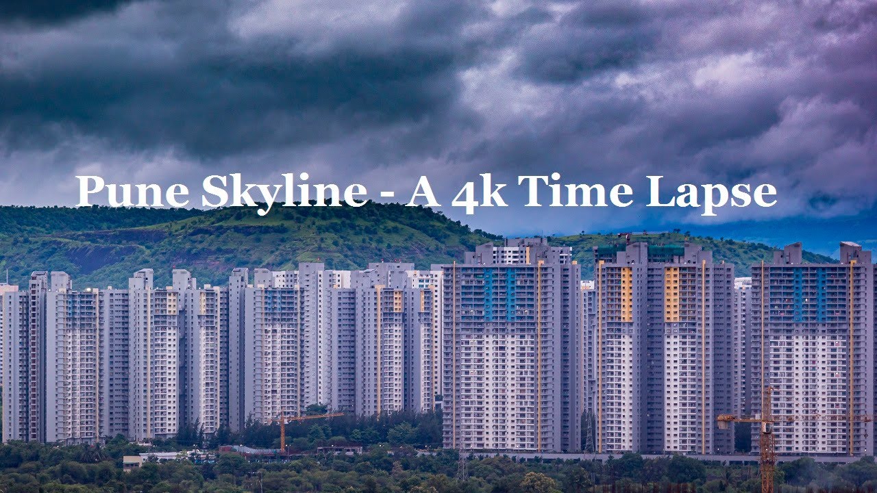 Pune Skyline - A 4k Day to Night Time Lapse