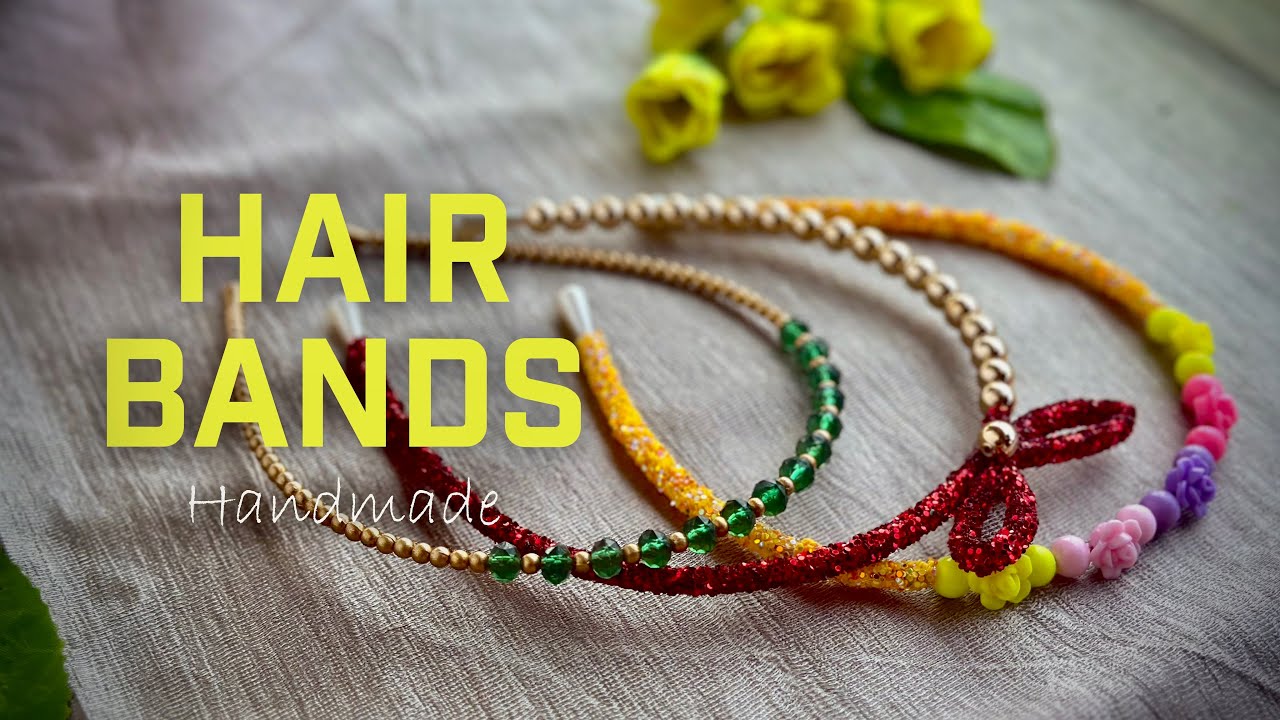 Hairbands for girls 👧 |handmade hair accessories#handmade#hairband #glitertube#trending#hairstyle