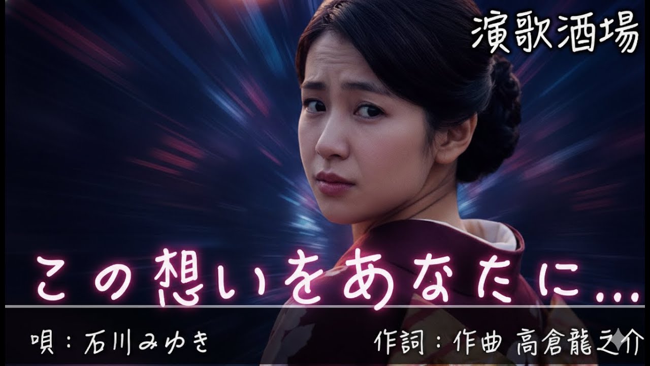 昭和ドラマチック演歌 MV この想いをあなたに... 唄:石川みゆき 作詞:作曲　高倉 龍之介【演歌酒場(景色で聴く演歌・歌謡)】