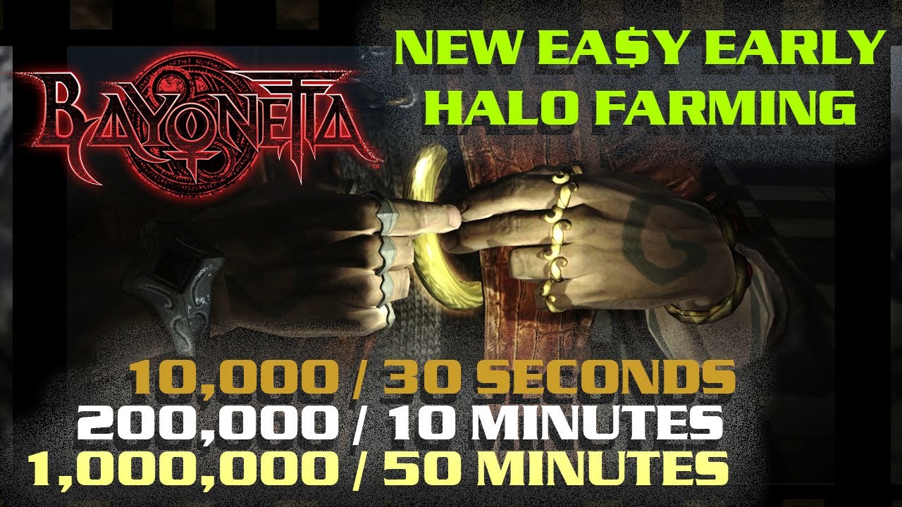Bayonetta - Halo Farming - New Easy Early Method - 15th Anniversary