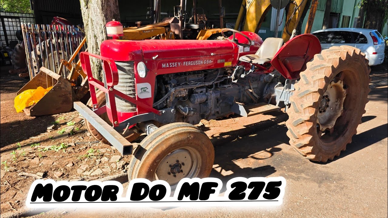 MF 65x Com Motor do MF 275 Com A dire&ccedil;&atilde;o Hidr&aacute;ulica 