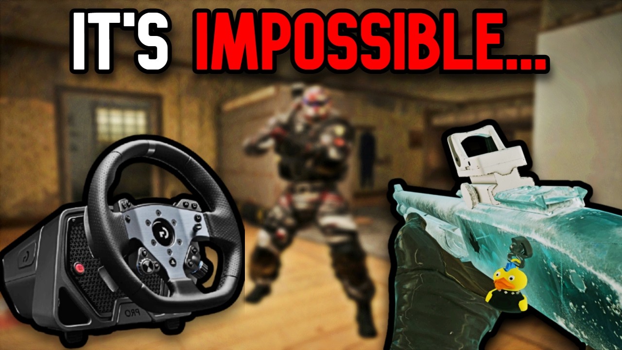 We Decided To Play Rainbow Six Siege With a STEERING WHEEL!