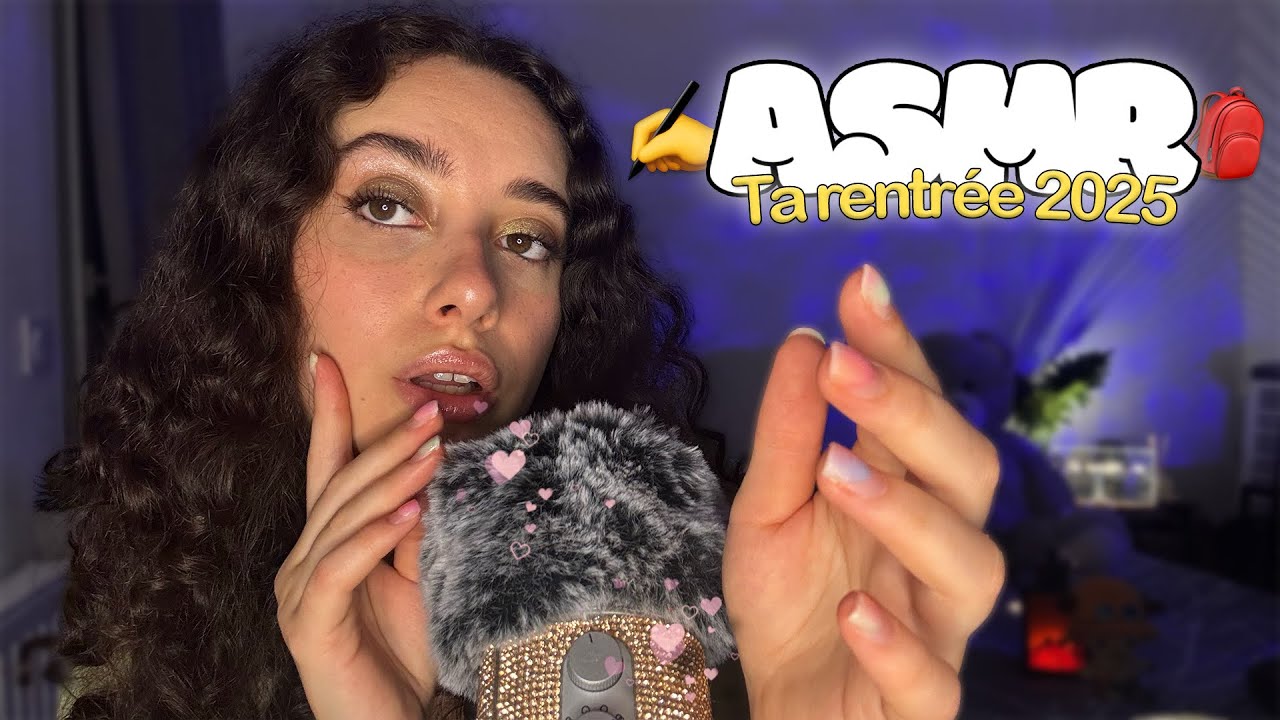 🌙 ASMR FRANÇAIS : 0 STRESS POUR TA RENTRÉE ! 💖(nouveau fond,triggers et chuchotements doux)