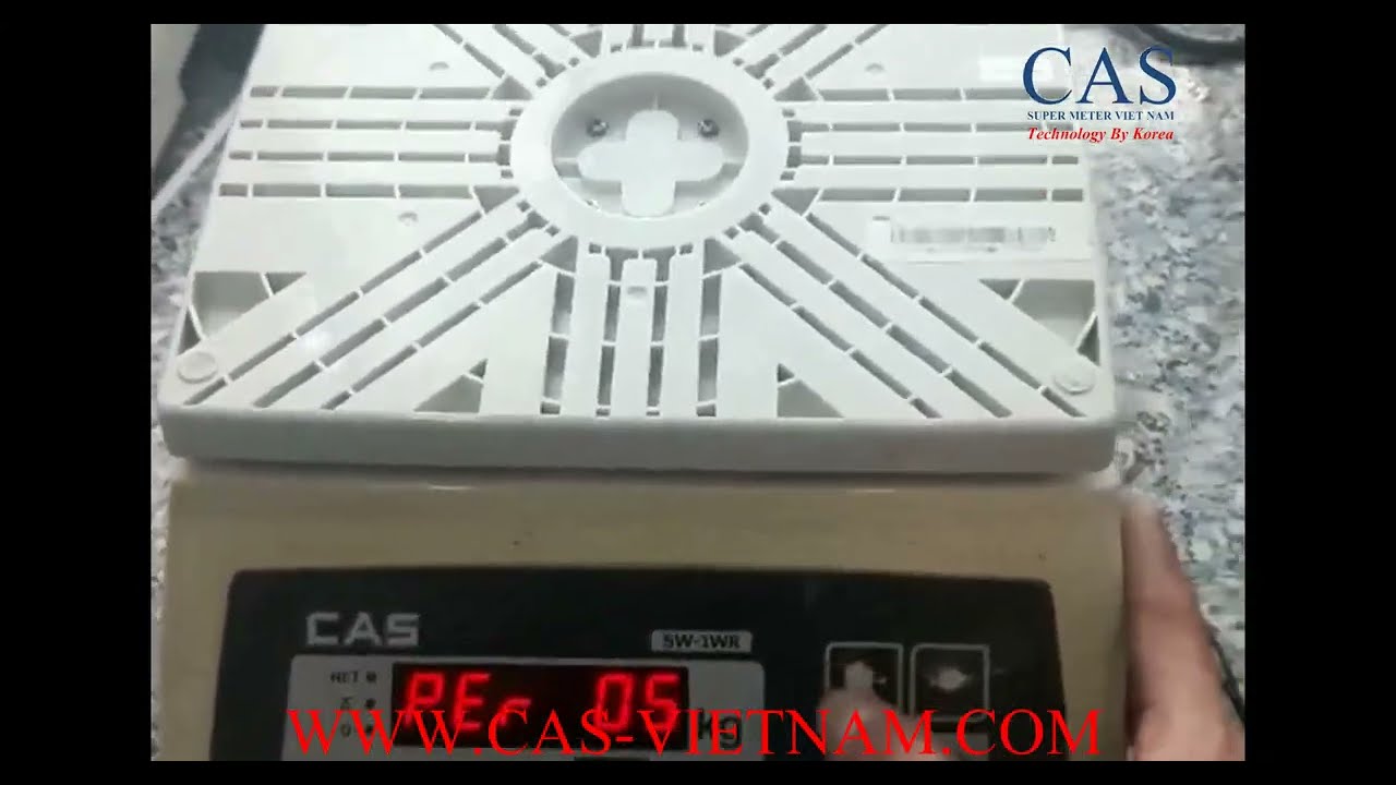 Cach hiệu chuẩn (Calib) cân điện tử CAS SW-1WR