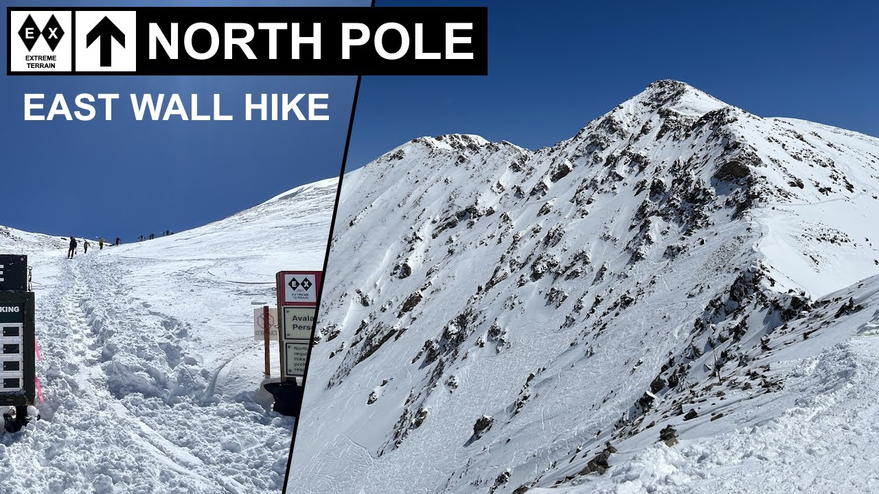 A-Basin, CO - East Wall Hike to ◊◊ North Pole (4-21-24) [4K]