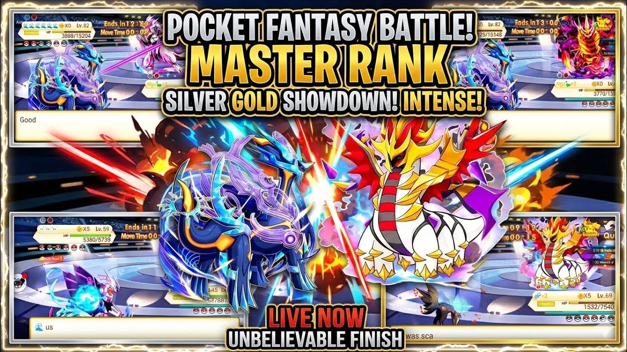 Pocket fantasy The Ultimate battles Silver, Gold, Master League 💀