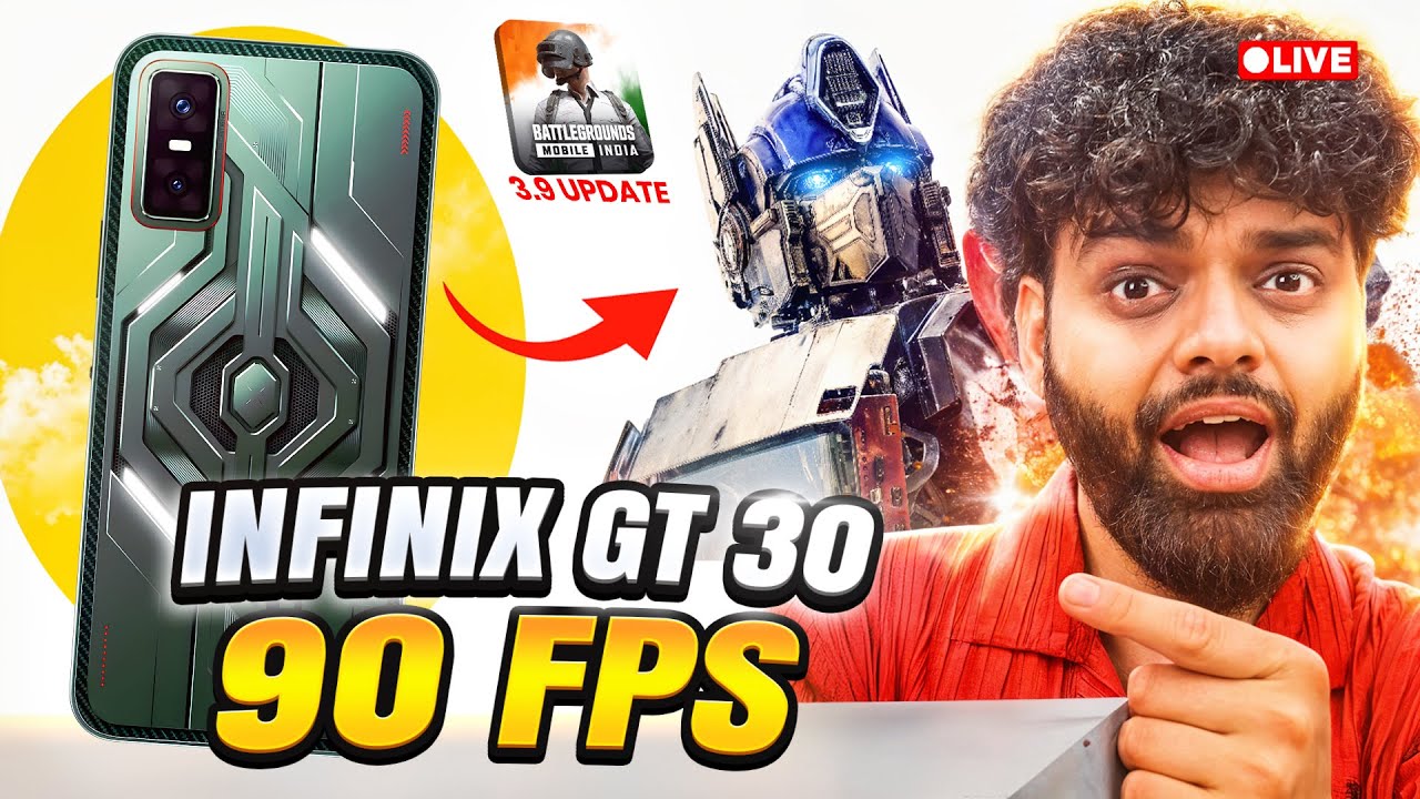🔴 Infinix GT 30 BGMI 3.9 Update FPS Test | Gaming Performance 