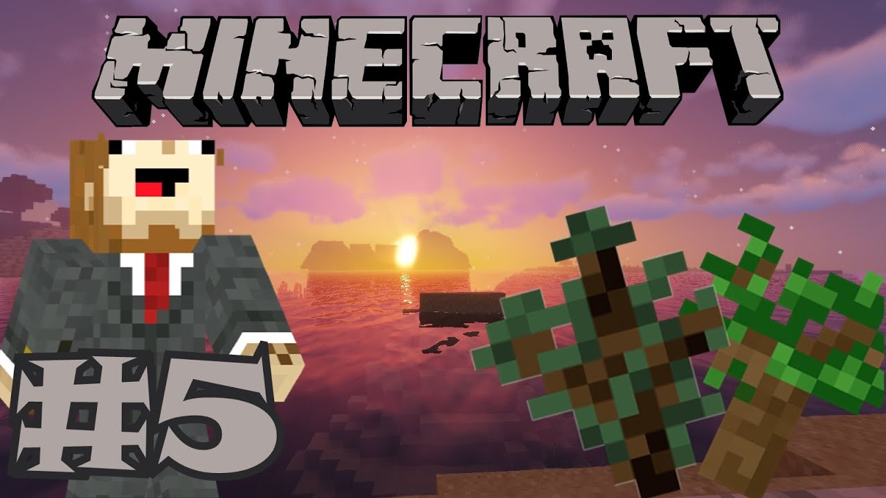 Survival Minecraft #5 - Adventure For The Mighty Saplings!