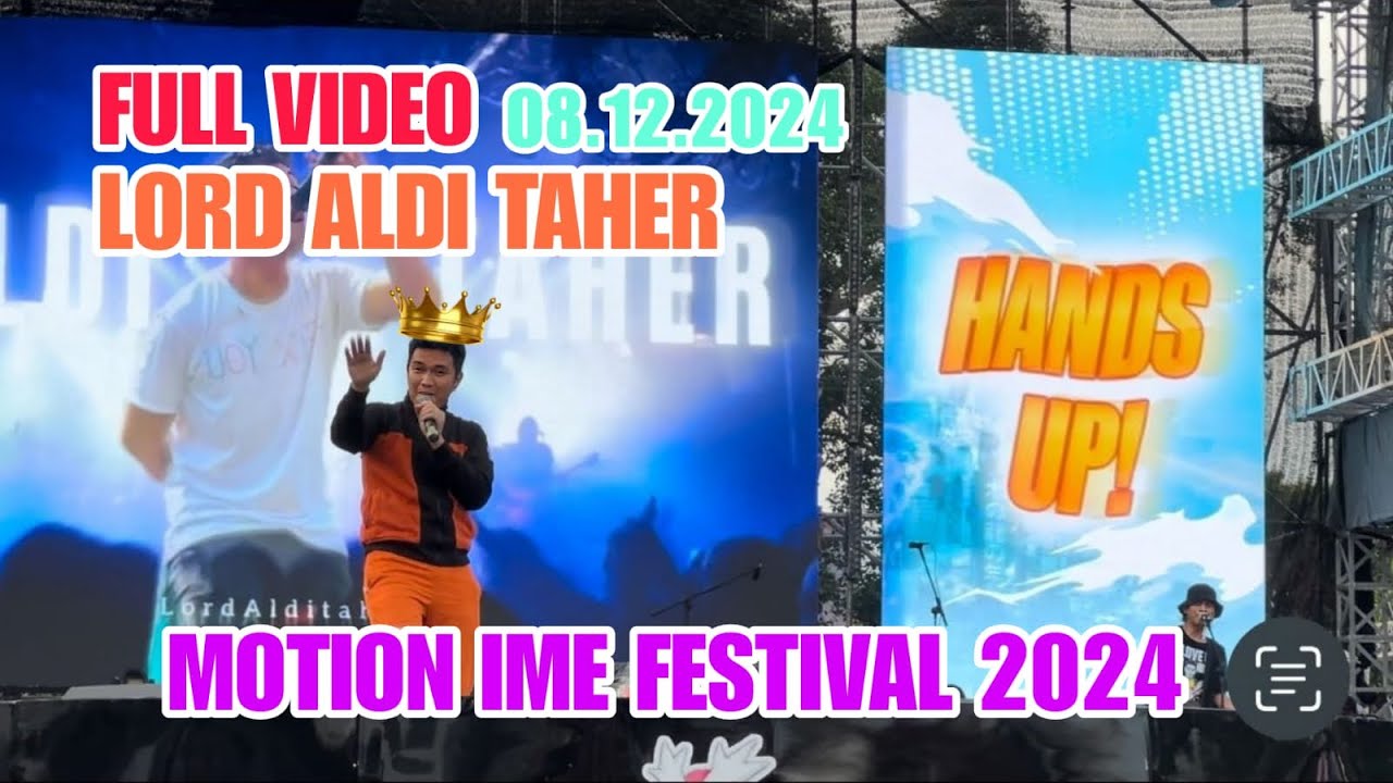 [FULL VIDEO] ALDI TAHER Live at Motion Ime Festival 08 Desember 2024 Gambir Expo Kemayoran