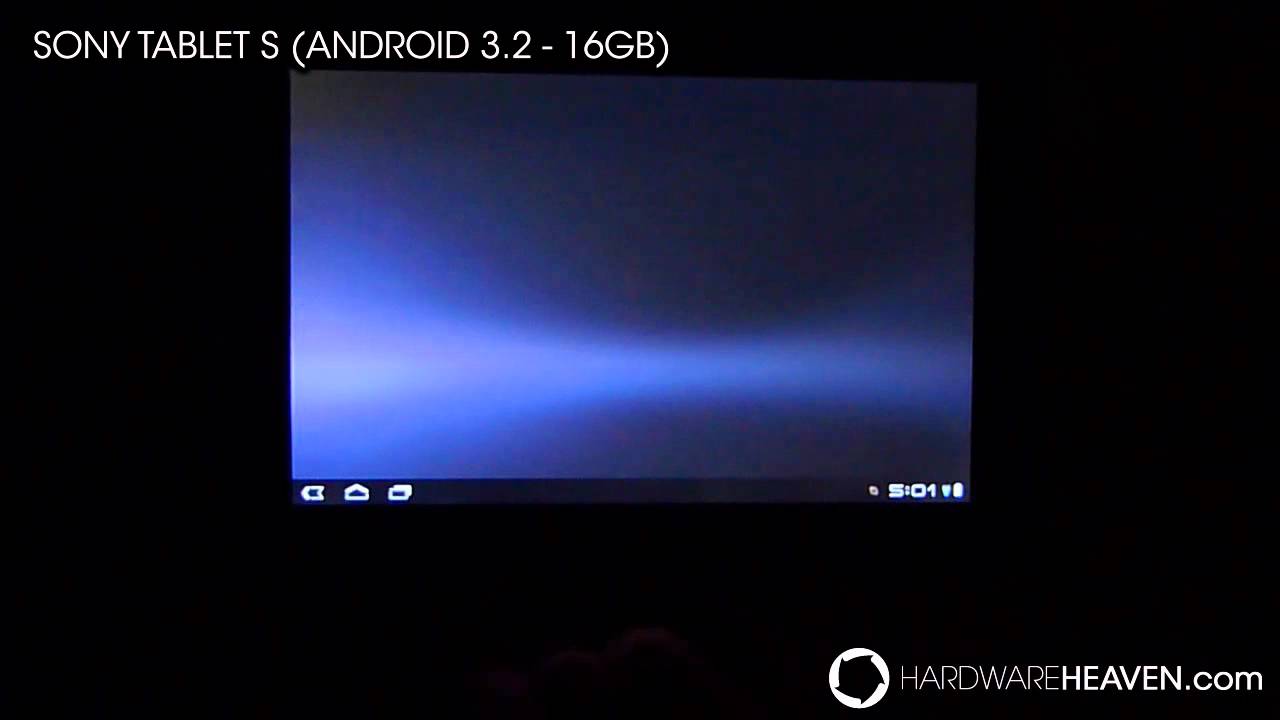 Sony Tablet S (Android 3.2) Operating System
